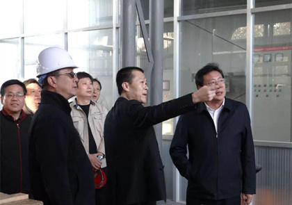 總經(jīng)理陪同高青楊縣長(zhǎng)首站視察工作